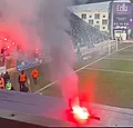 Derby gâché : un supporter anversois lance une fusée dans la tribune du Beerschot 