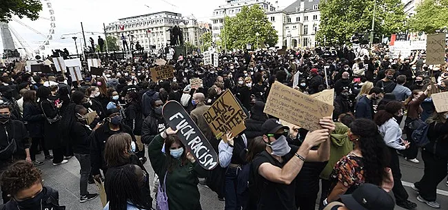 Plusieurs footballeurs belges ont participé à la manifestation à Bruxelles