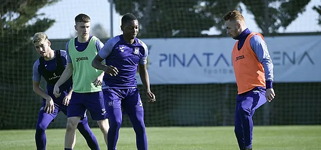 Anderlecht: Un titulaire est absent de l'entrainement