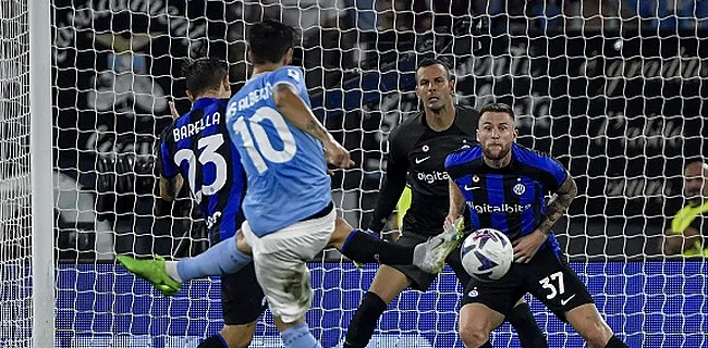 L'Inter s'incline face à la Lazio après un but de classe mondiale