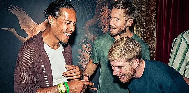 KDB s'éclate à l'anniversaire de Van Dijk avec Calvin Harris