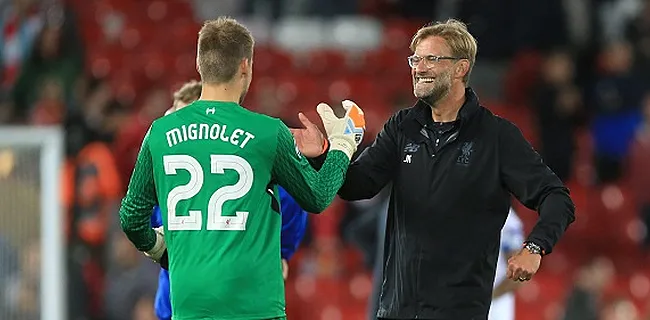 Jurgen Klopp rend un vibrant hommage à Simon Mignolet