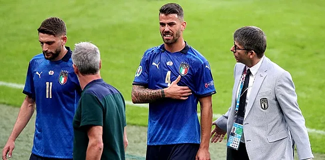 Moment poignant: Spinazzola est allé saluer ses équipiers