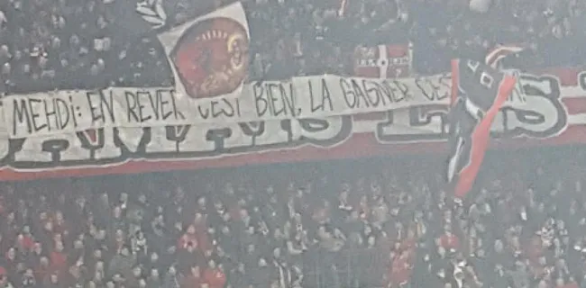 Encore une dédicace spéciale des supporters du Standard à Mehdi Bayat