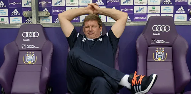 Anderlecht met immédiatement Vanhaezebrouck sous pression