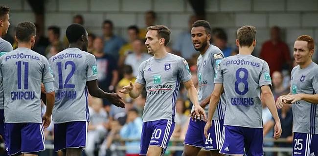 A Anderlecht, le milieu est une liste de noms